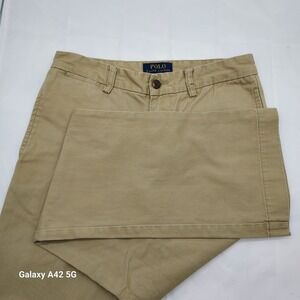 Polo Ralph Lauren Kids Khaki Flare Leg Chino Pants Size 14 UNISEX PANTS